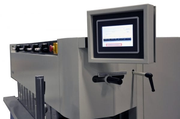 7" touch screen control panel on the Pentho Compact 4 Tenoner