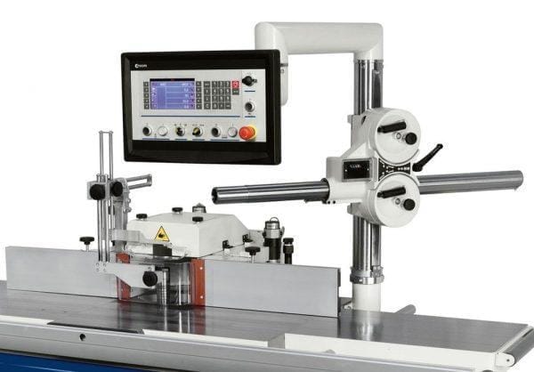 Control Panel of the SCM Model Ti145EP-LL Class Electronic Tilting Spindle Moulder